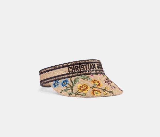 Dior o1w1db10924 Size: OS / Petites Fleurs Visor in Multicolor Size ONE SIZE - 1 Thumbnail