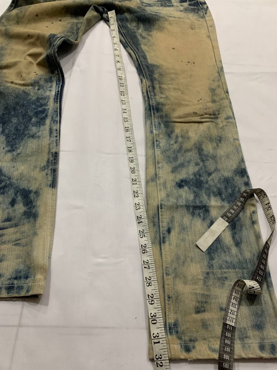 In The Attic Vintage 2000s In The Attic Homme Bleach Jeans Size US 33 - 10 Thumbnail
