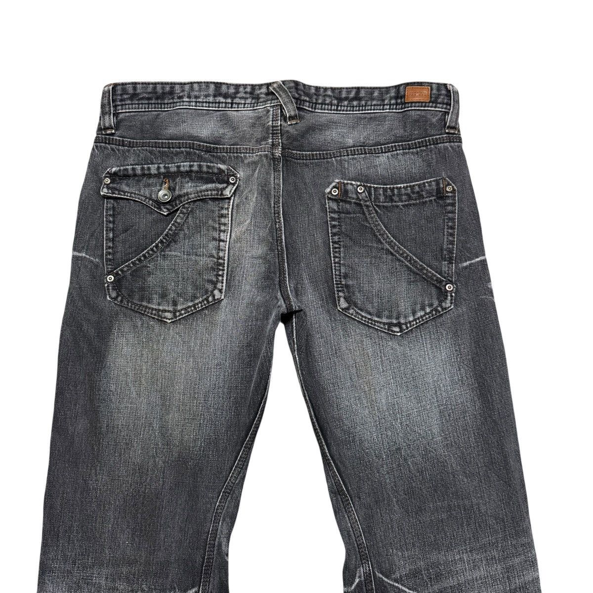 Nicole Club NCFM Nicole Club Multi Pocket Black Denim Flare Jeans Size US 34 / EU 50 - 9 Thumbnail