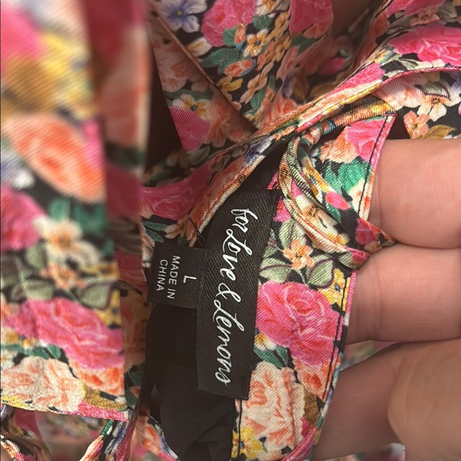 Other For Love And Lemons Pink Floral Midi Dress Size L Size L / US 10 / IT 46 - 9 Thumbnail