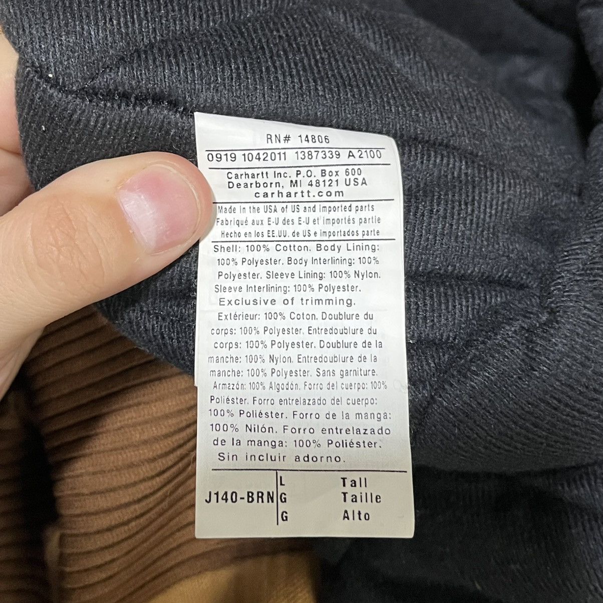 Carhartt VINTAGE HOODED CARHARTT CANVAS JACKET WORKWEAR TAN LARGE Size US L / EU 52-54 / 3 - 9 Thumbnail