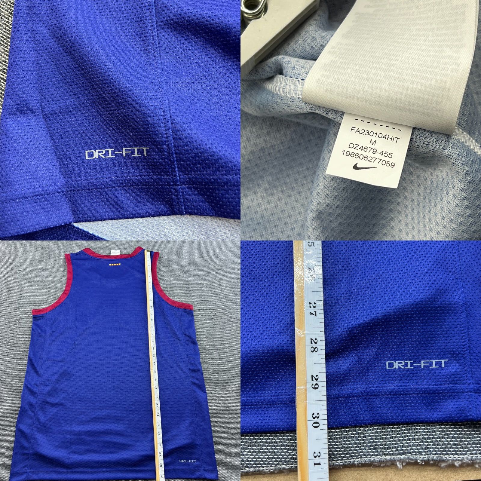 Nike Nike Barcelona 2023 2024 Home Basketball Jersey Mens Medium Sleeveless Tank Sleveless Tank Nike Size US M / EU 48-50 / 2 - 8 Thumbnail