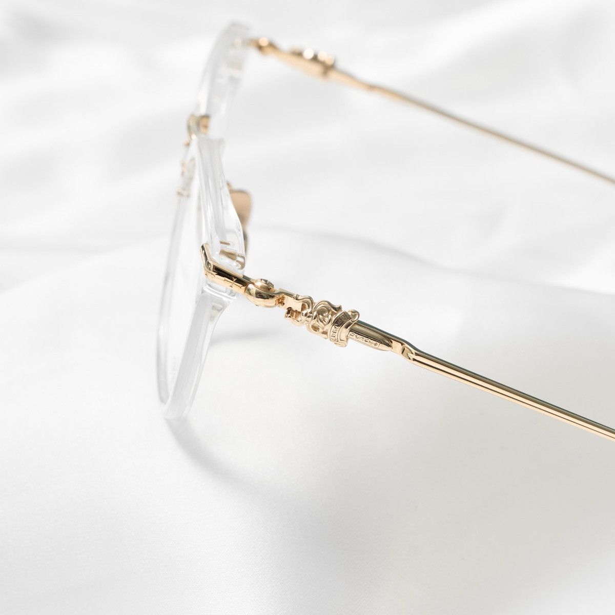 Chrome Hearts CHROME HEARTS CLOACO CRYSTAL/ GOLD PLATED GLASSES Size ONE SIZE - 3 Thumbnail