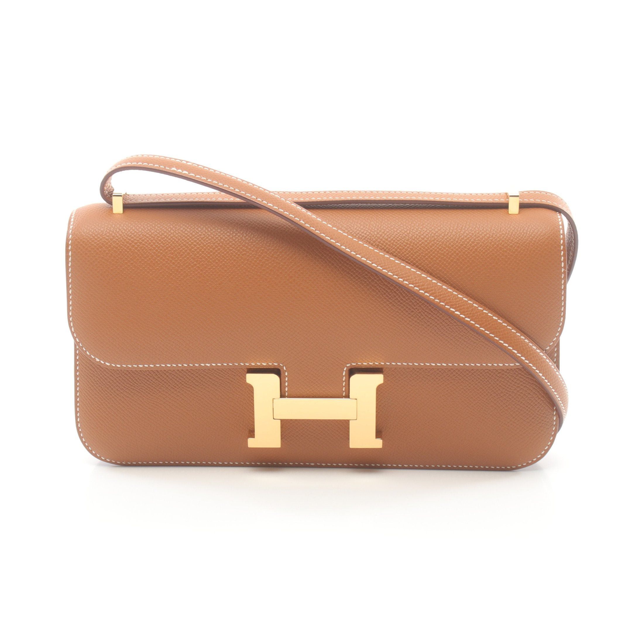Hermes Hermes Constance Elan Shoulder Bag Veau Epsom Light Brown Gold Hardware B Stamp Size ONE SIZE - 1 Thumbnail