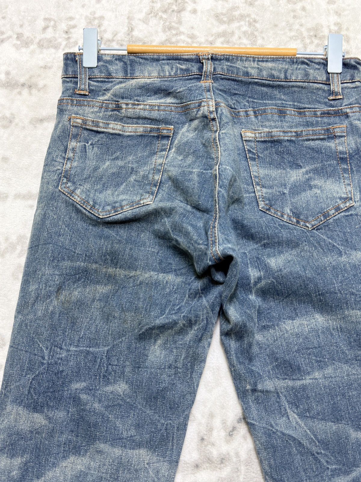 Vintage Japanese Button Fly Bell Bottom Smoke Stretch Women Jeans Size US 28 / EU 44 - 10 Thumbnail