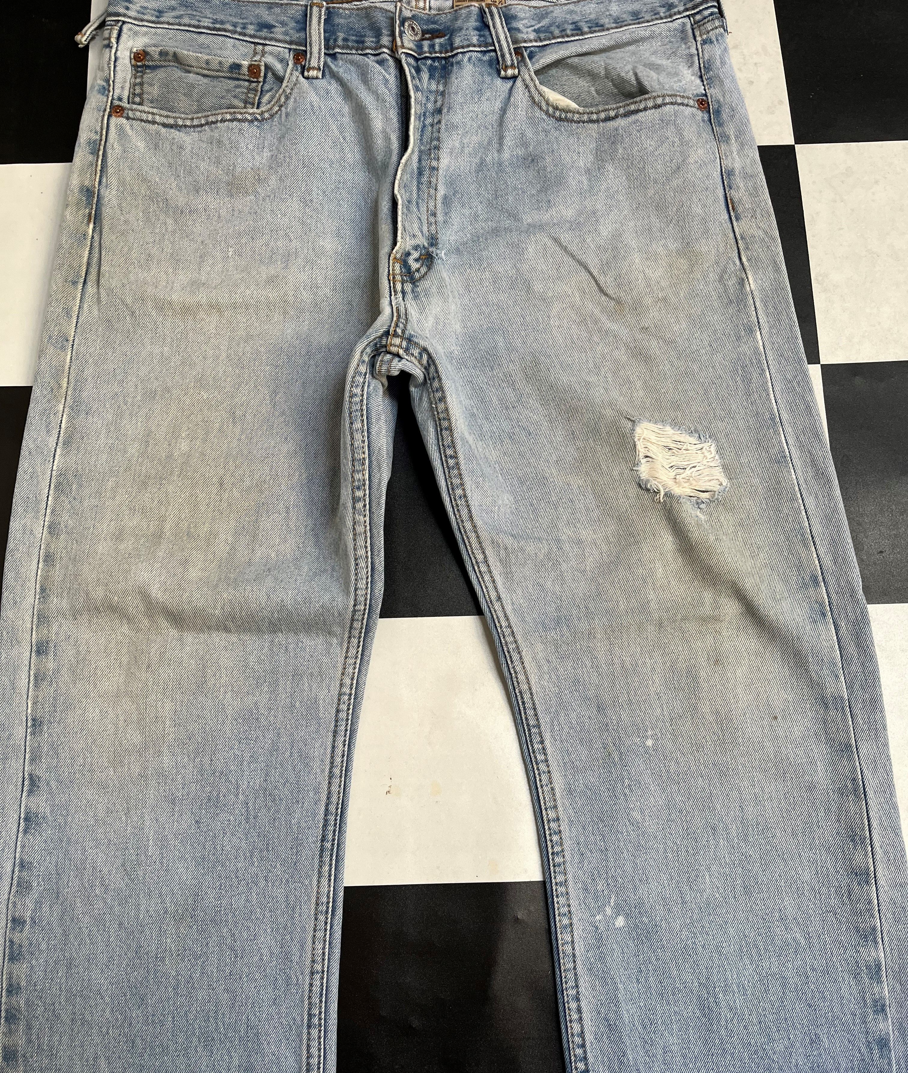 Levi's × Vintage Vintage Levis 505 Relaxed Fit Jean L271 Size US 36 / EU 52 - 3 Thumbnail