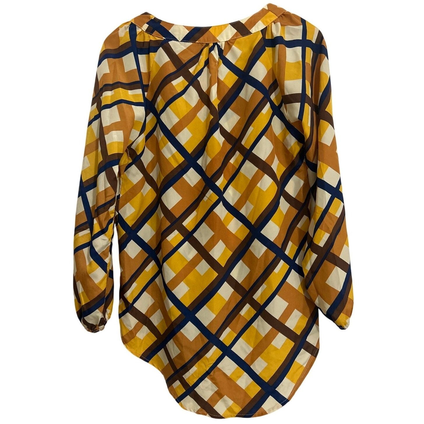 Vintage Mud Pie Long Sleeve Tunic Top Women's Small 1970 Retro Style Size S / US 4 / IT 40 - 4 Thumbnail