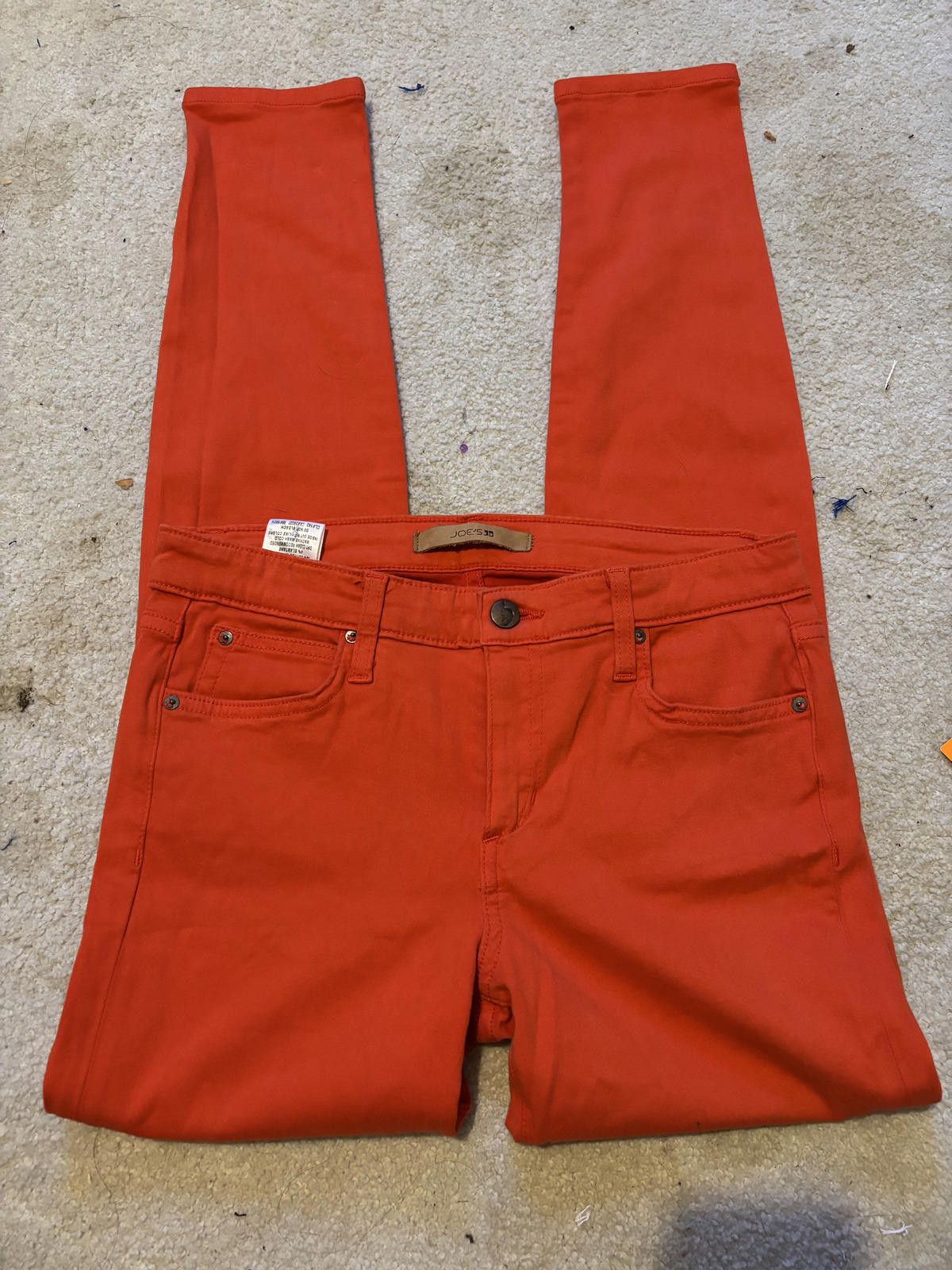 Other Women's Joe's Jeans Skinny Jeans in Bright Orange 27 Size 27" / US 4 / IT 40 - 3 Thumbnail