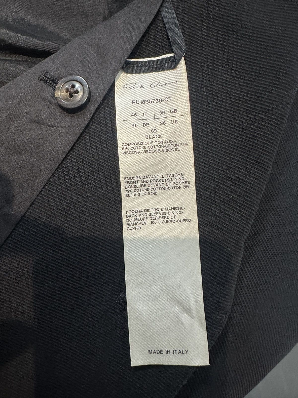 Rick Owens Rick Owens Ss18 DIRT Blazer Size 46L - 8 Thumbnail