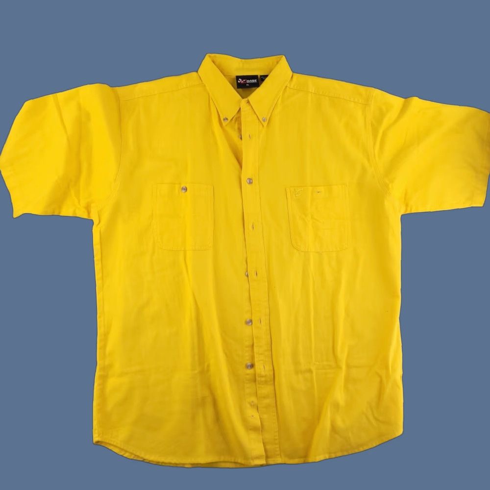 Chase Authentics VINTAGE Chase Authentics Shirt Mens XL Baggy Yellow Nascar Casual Button SS Size US XL / EU 56 / 4 - 1 Thumbnail