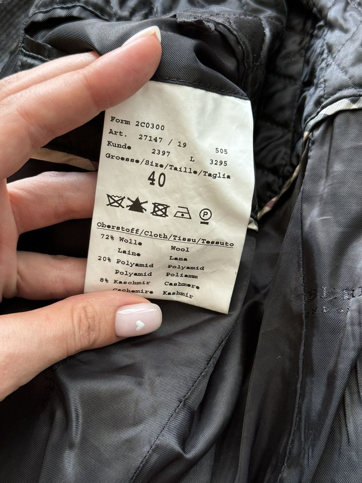 Burberry × Designer Burberry wool + cashmere coat jacket Size US M / EU 48-50 / 2 - 8 Thumbnail