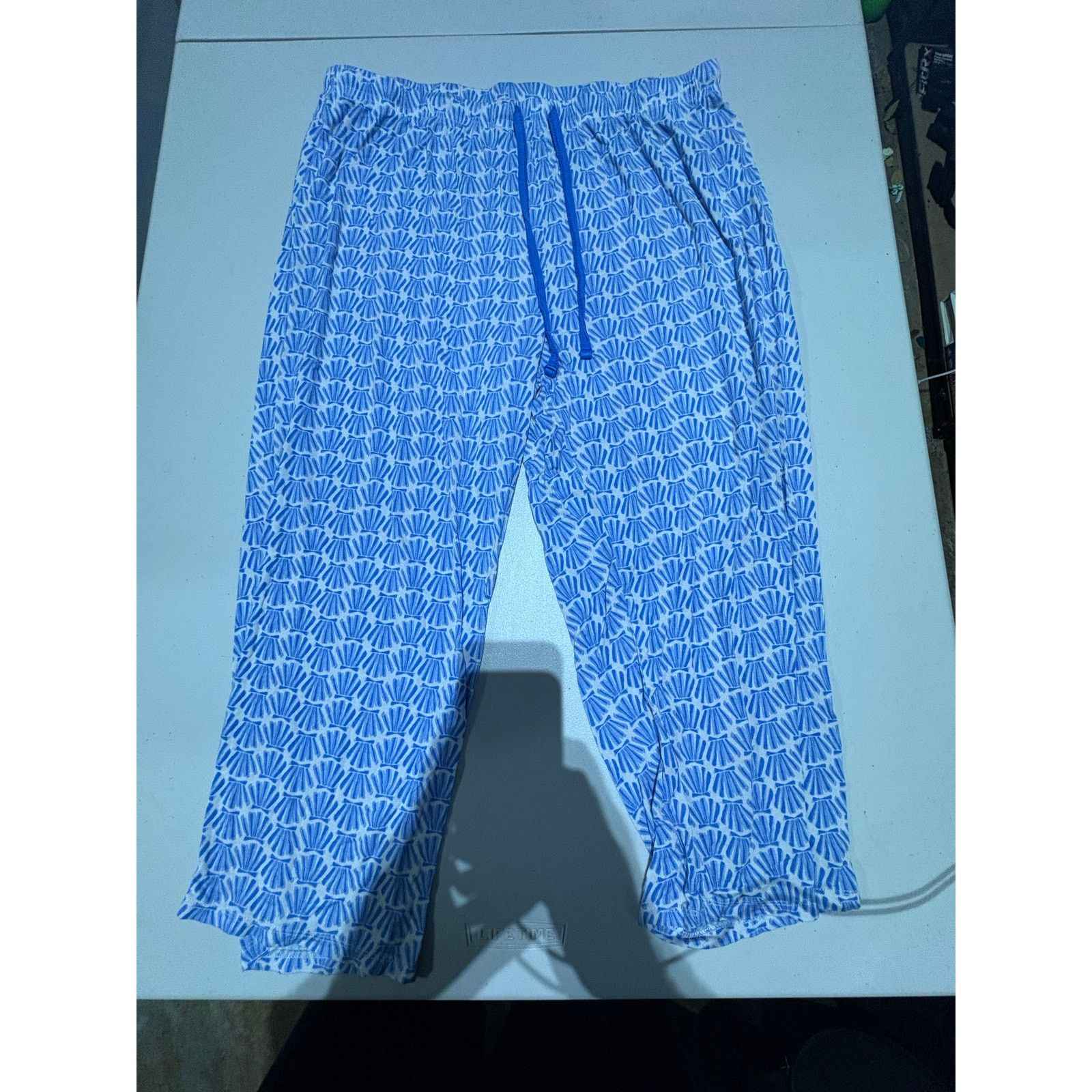Nautica Nautica Women’s Large Blue White Pajama Lounge Pants Size 32" / US 10 / IT 46 - 2 Thumbnail