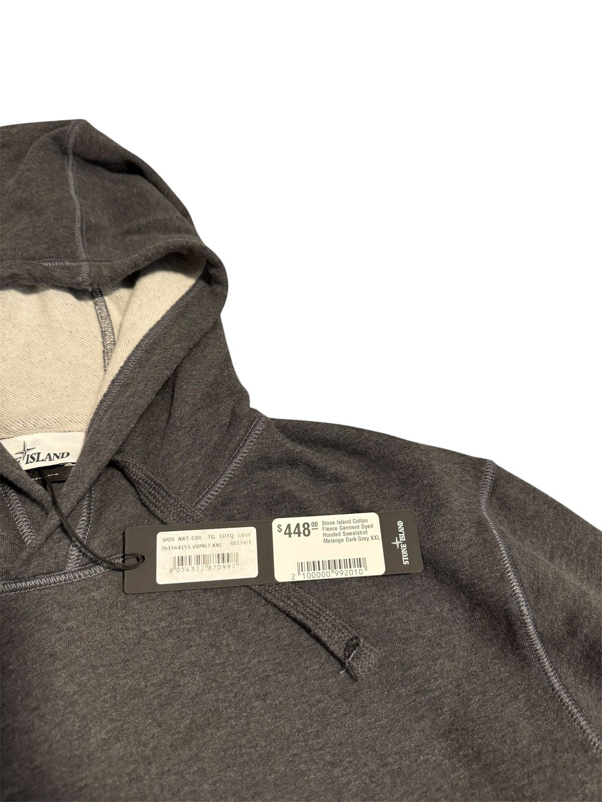 Stone Island 🔥500$ Stone Island Garment Dyed Popover Hoodie/SI Hoodie Size US XXL / EU 58 / 5 - 4 Thumbnail