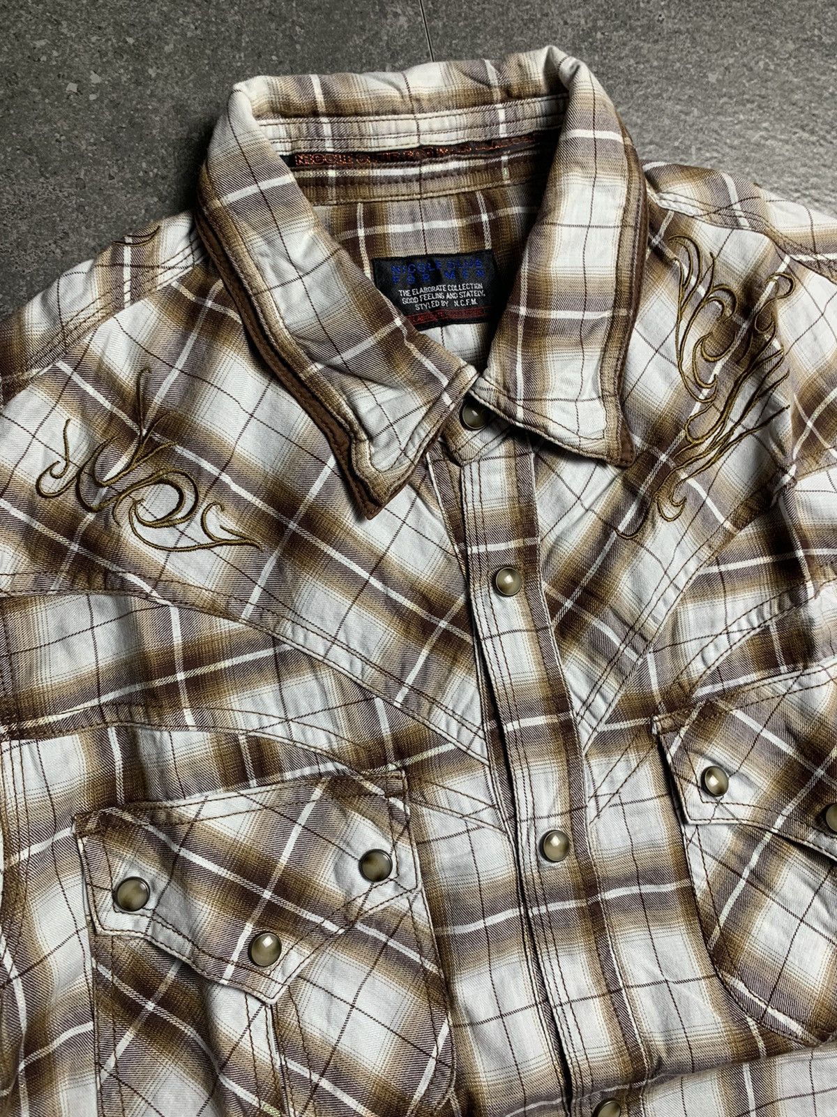 Nicole Club Nicole Club For Men Tribal Western Shirt Size US S / EU 44-46 / 1 - 3 Thumbnail