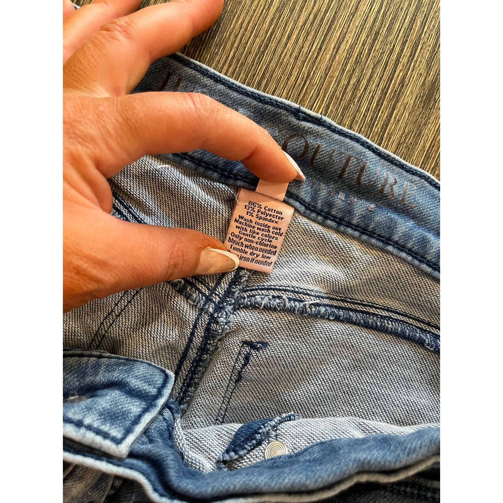 Juicy Couture Juicy Couture Cuffed Capri Jeans Mid Rise Slim Fit Size 10 Size 32" / US 10 / IT 46 - 6 Thumbnail