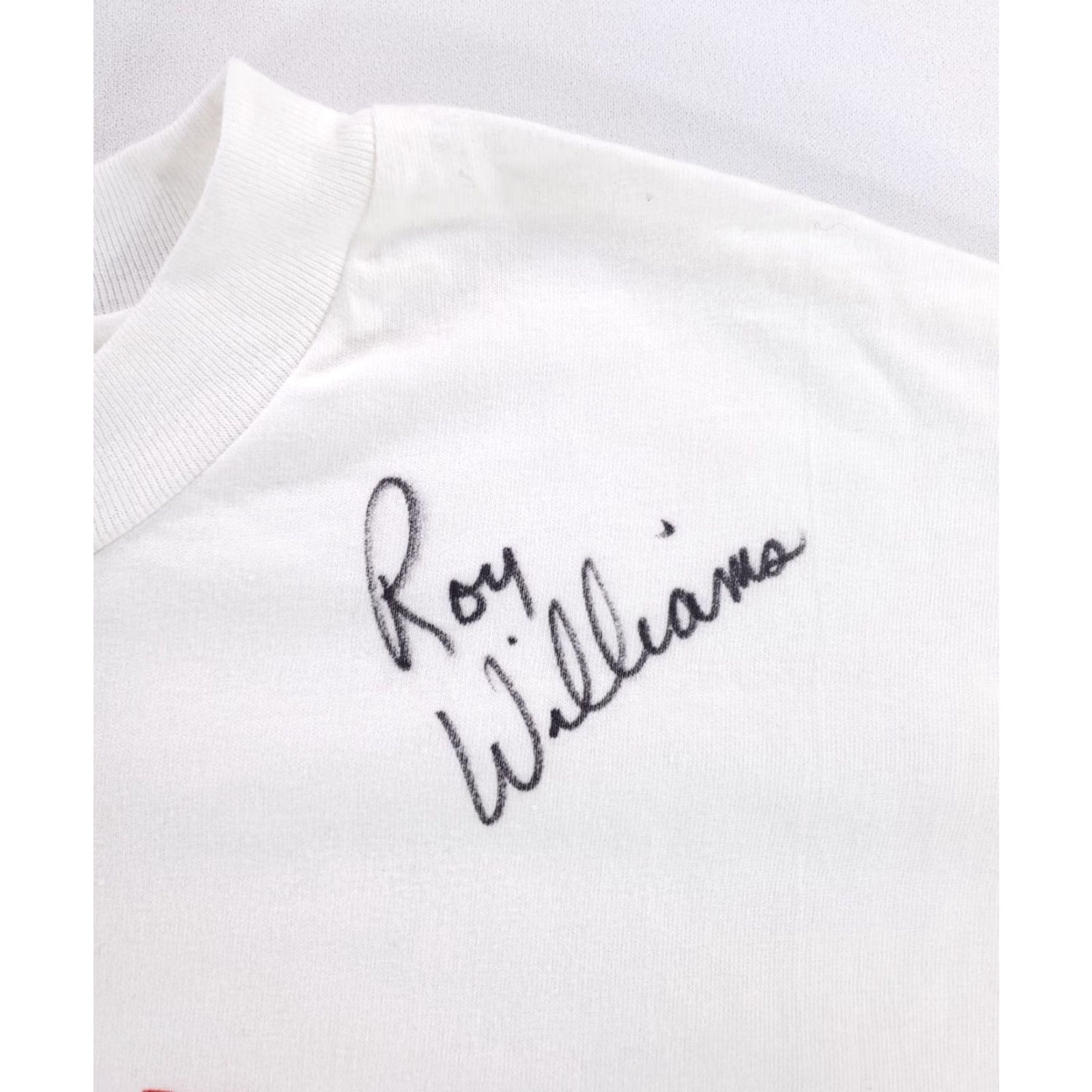 Hanes VINTAGE Kansas Basketball T Shirt Hanes Beefy-T Roy Williams Autographed Mens XXL Size US XXL / EU 58 / 5 - 3 Thumbnail