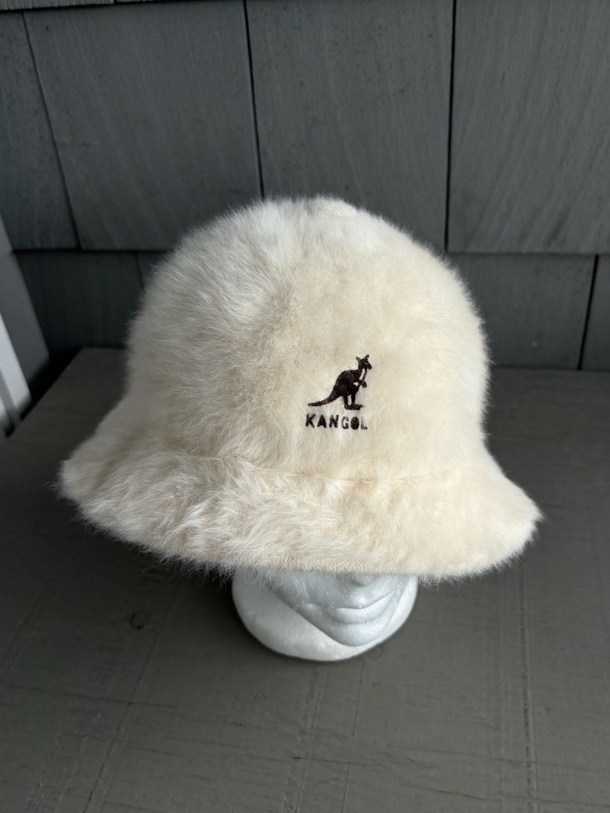 Kangol × Vintage 1990s Vintage Kangol Bucket Hat Medium Furgora Grouser UK Size ONE SIZE - 10 Thumbnail