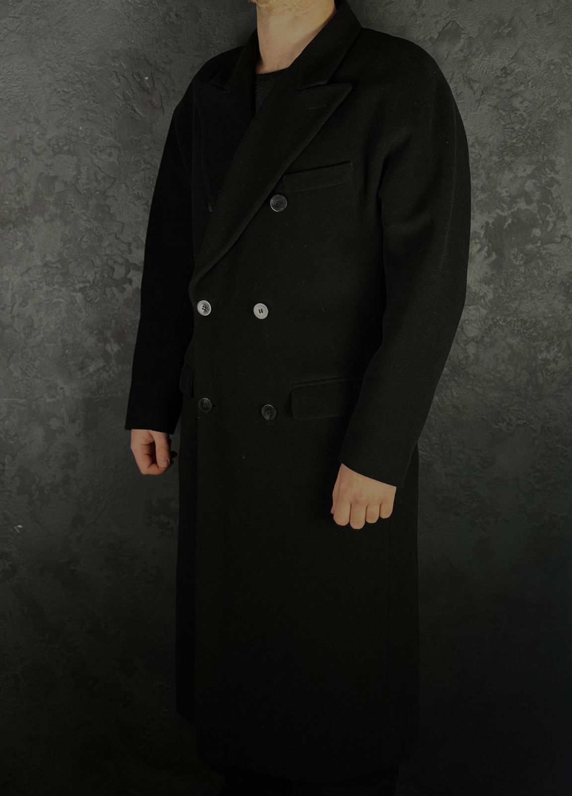 Marithe + Francois Girbaud 90s Marithe François Girbaud Men’s Double Breasted Overcoat Size US L / EU 52-54 / 3 - 1 Thumbnail
