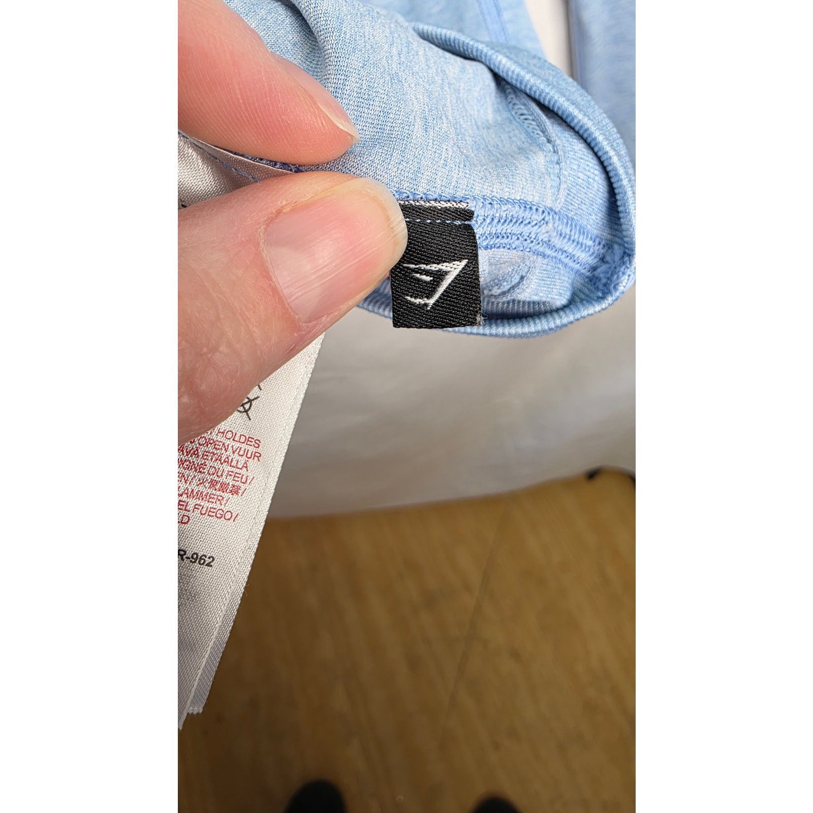 Gymshark Gymshark Adapt Marl Blue Seamless Athletic Gym Leggings Size 25" / US 0 / IT 36 - 6 Thumbnail