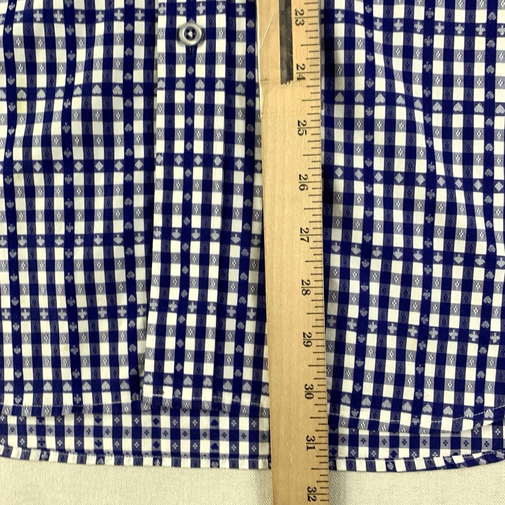 Robert Graham Robert Graham Button-Up Shirt Men L Gingham Blue Lightweight Collared Button-Up Womens? No, Men’s Regular Fit Size US L / EU 52-54 / 3 - 6 Thumbnail