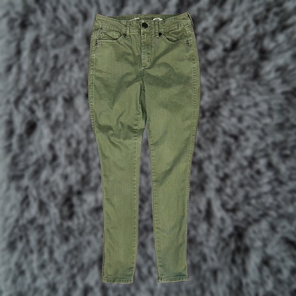 Vintage Seven7 High Rise Skinny Skin-Fit Jeans Women 4 Green Cotton Blend 73% 24% 3% Regular Size Size 27" / US 4 / IT 40 - 1 Thumbnail