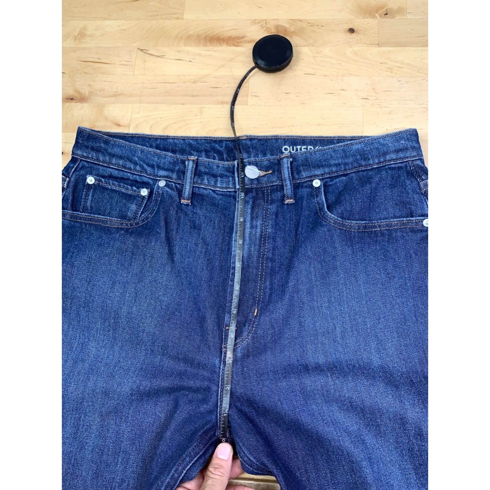 Outerknown Outknown Ambassador Slim Fit Denim Jeans Mens 32x28 Indigo Blue Casual Slim Straight 9383 Size US 32 / EU 48 - 6 Thumbnail