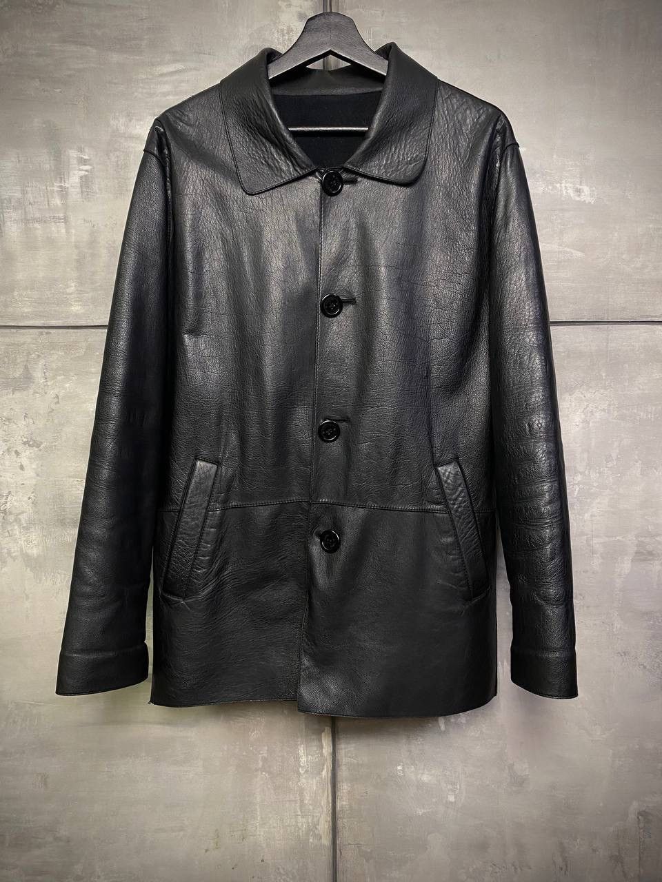 Iceberg Leather Jacket Wool M Size US M / EU 48-50 / 2 - 1 Thumbnail