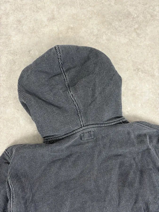 Diesel 2000s Diesel Grey Striped Cozy Zip-up Hoodie Size US L / EU 52-54 / 3 - 5 Thumbnail