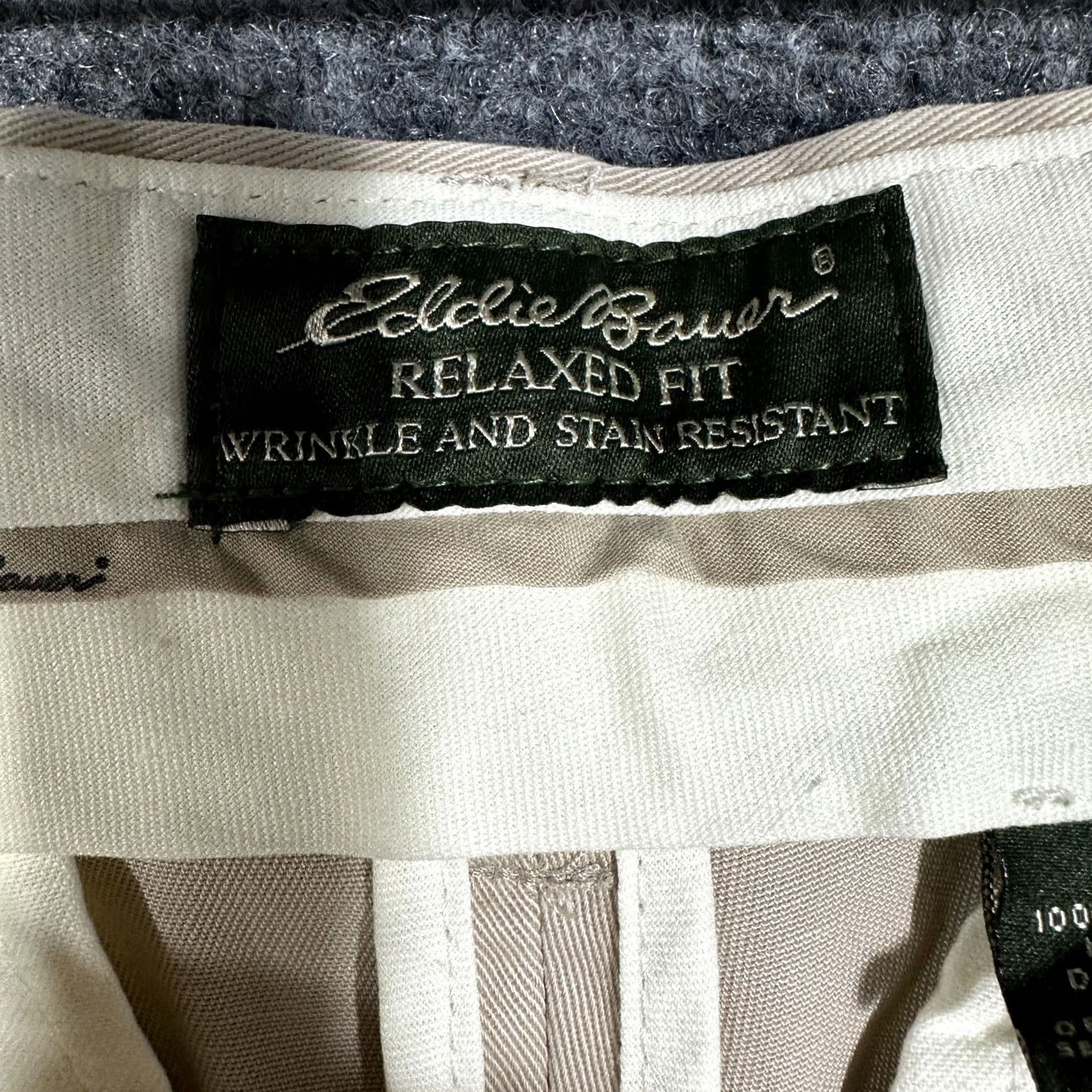 Eddie Bauer Eddie Bauer Pants Mens 32 Relaxed Fit Wrinkle Resistant Chino Beige Cotton Shirt? Size US 32 / EU 48 - 4 Thumbnail