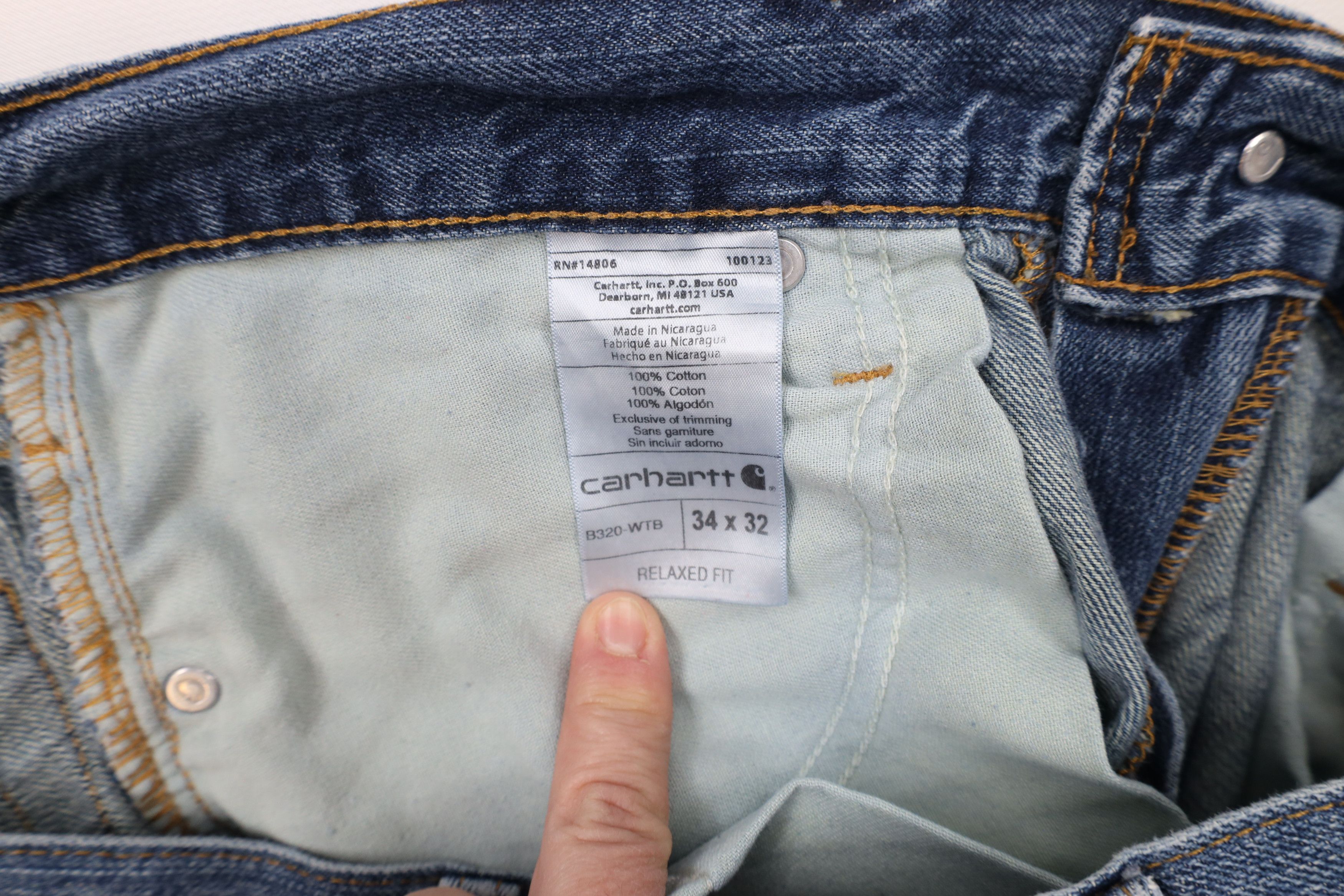 Carhartt × Vintage Vintage Y2K Carhartt Relaxed Fit Straight Leg Denim Jeans Size US 34 / EU 50 - 7 Thumbnail