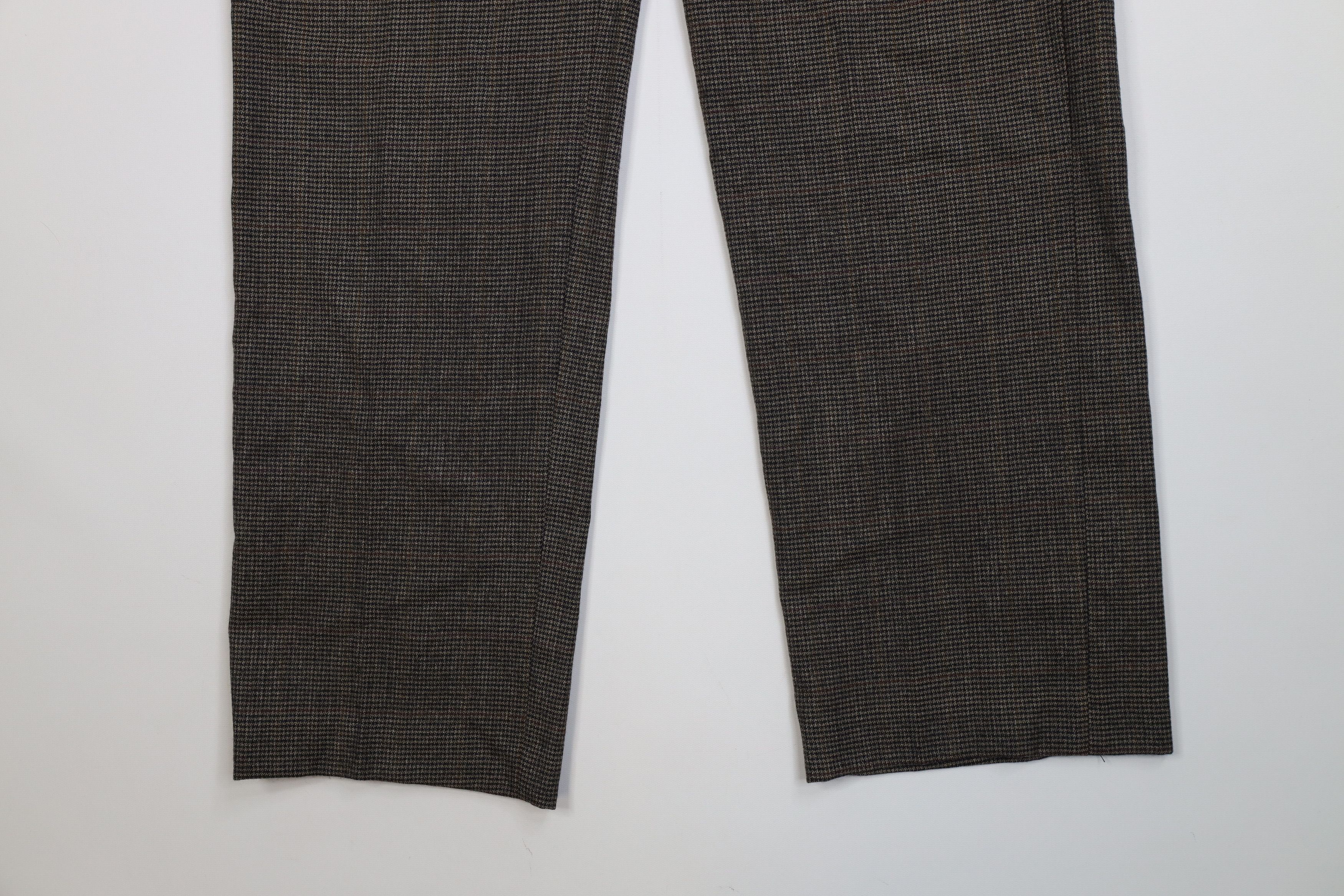 Vintage Vintage 70s Streetwear Wide Leg Chino Pants Houndstooth USA Size US 34 / EU 50 - 4 Thumbnail