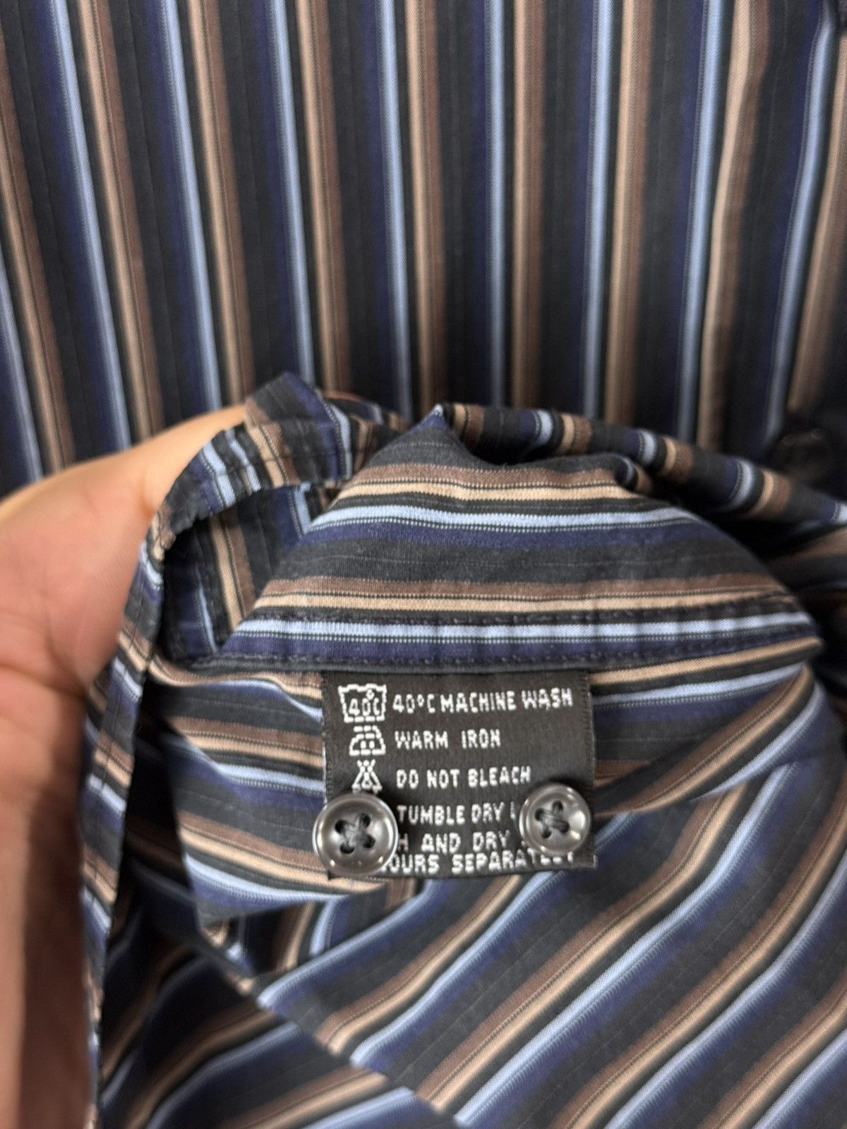 Balmain Vintage 1990’s Balmain Paris Shirt Buttons Up Size US L / EU 52-54 / 3 - 8 Thumbnail