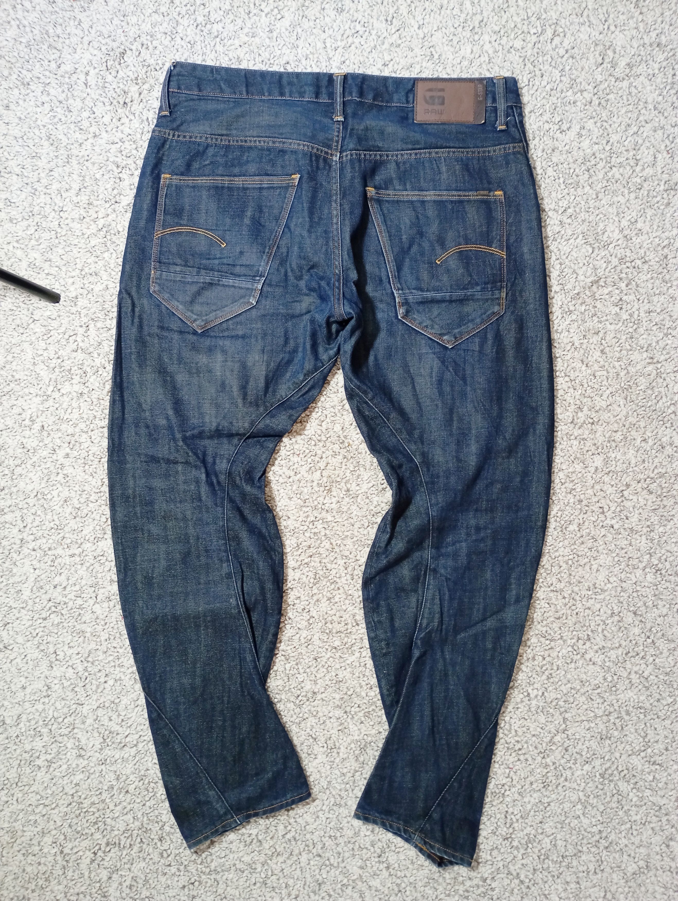 G-Star × Japanese Brand × Vintage Vintage G Star Raw Arc 3D Tapered Denim Pants Jeans Size US 34 / EU 50 - 5 Thumbnail