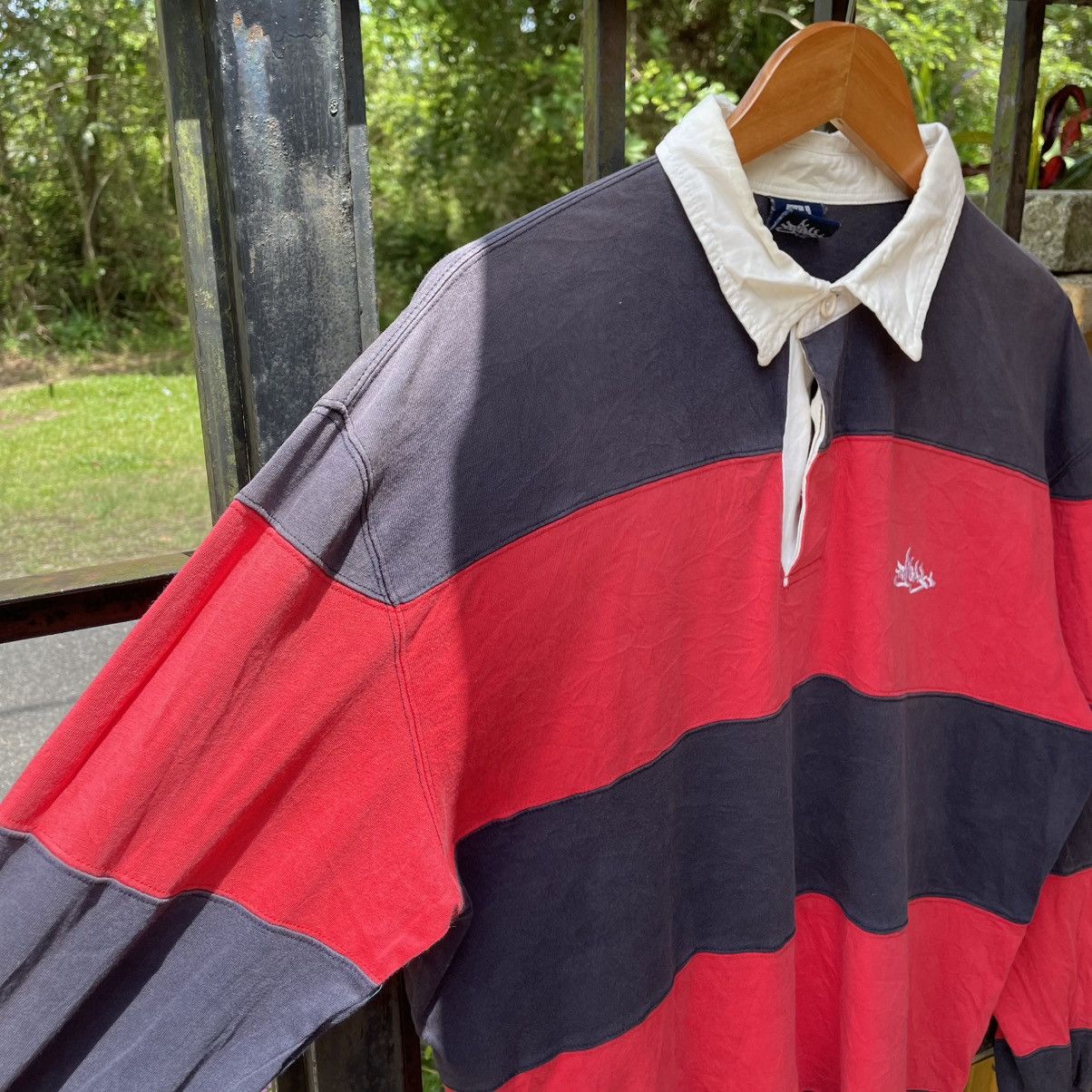 Tribal Streetwear × Vintage 🔥Vintage Tribal Skateboard Striped Polos Rugby Shirts Size US L / EU 52-54 / 3 - 7 Thumbnail