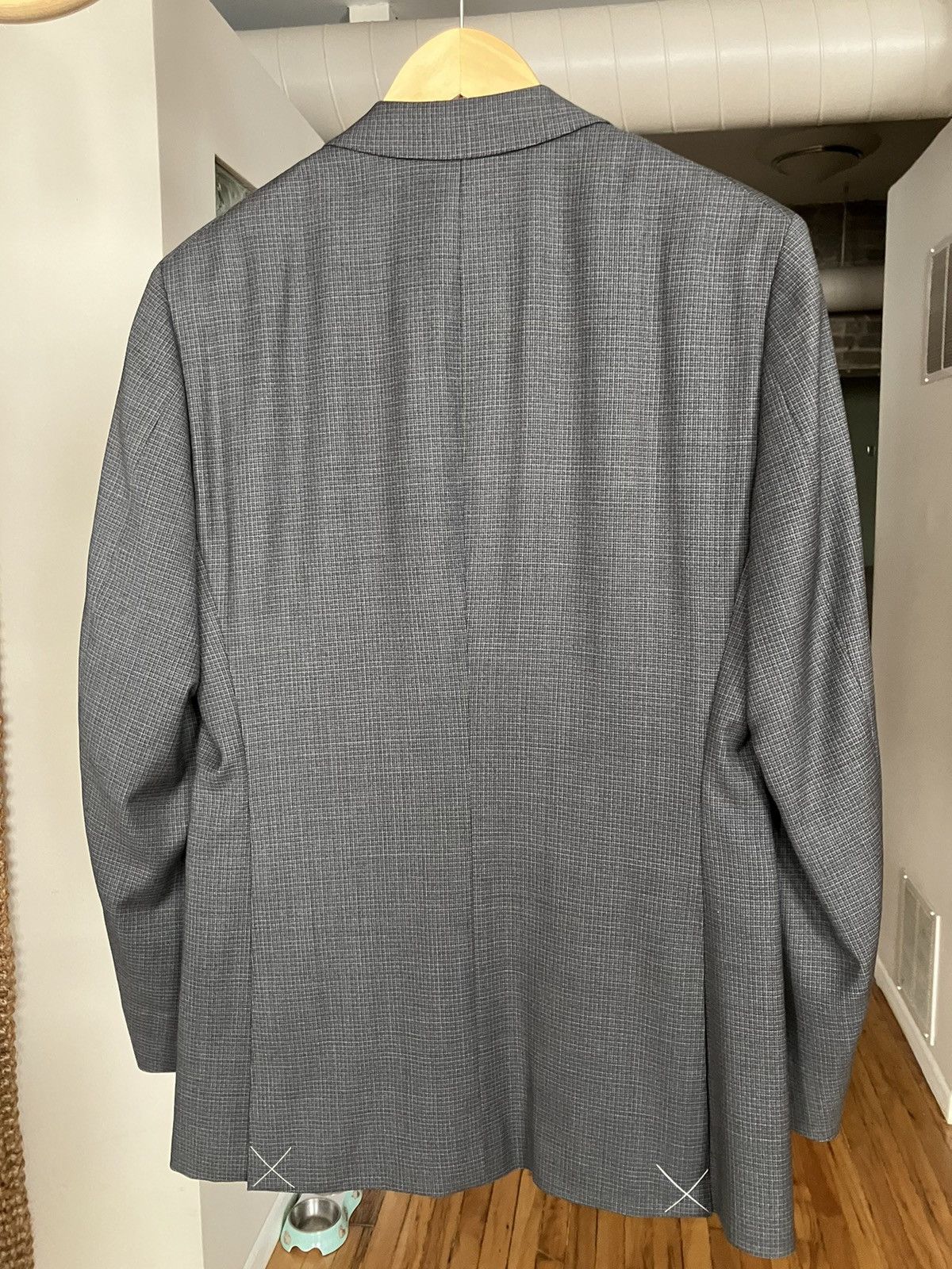 Designer × Spier & Mackay Spier & Mackay Grey Microcheck Suit Blazer Size 36R - 2 Thumbnail
