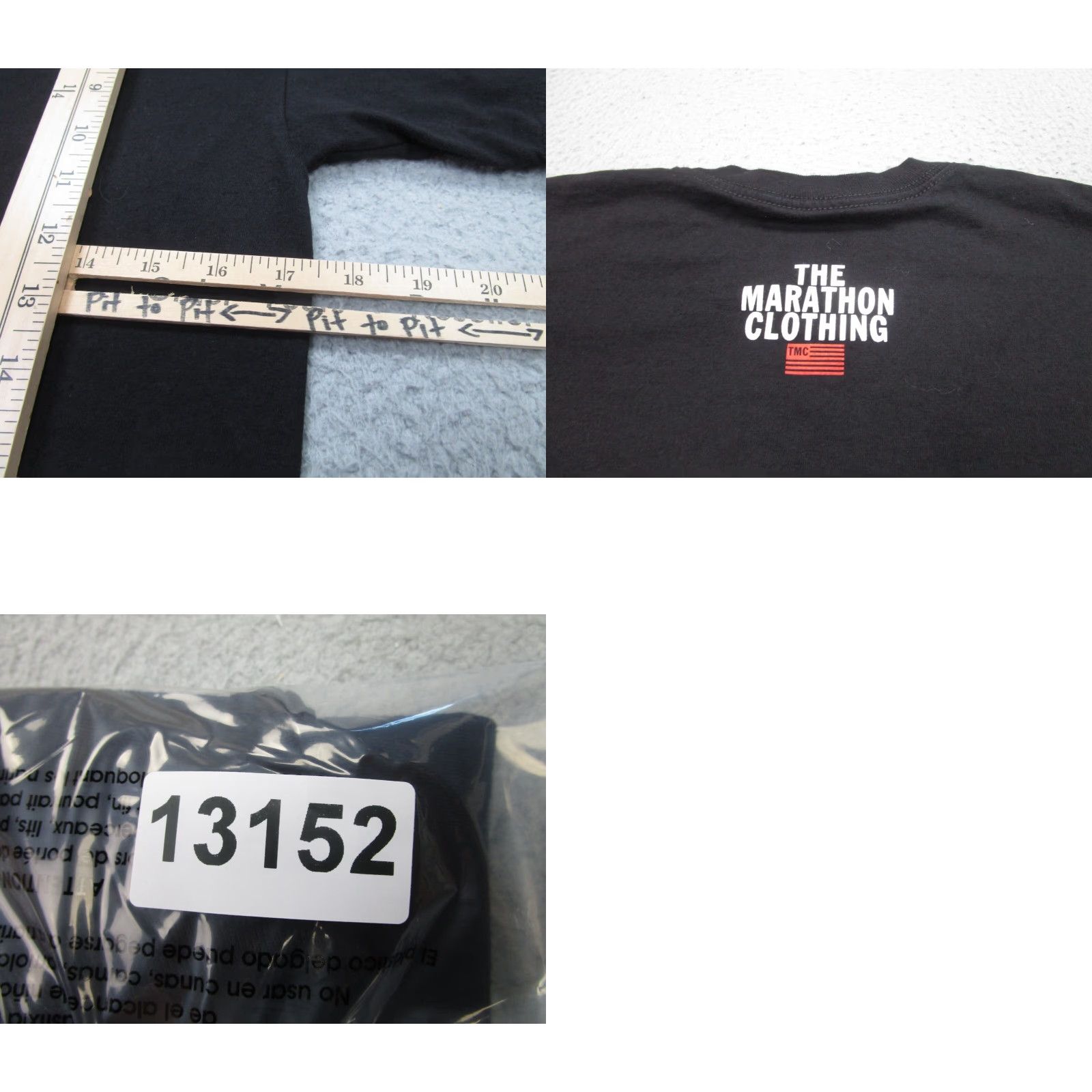 Vintage VINTAGE The Marathon Clothing Shirt Mens S Black Short Sleeve Hip Hop Adult Small Nipsey Size US S / EU 44-46 / 1 - 8 Thumbnail