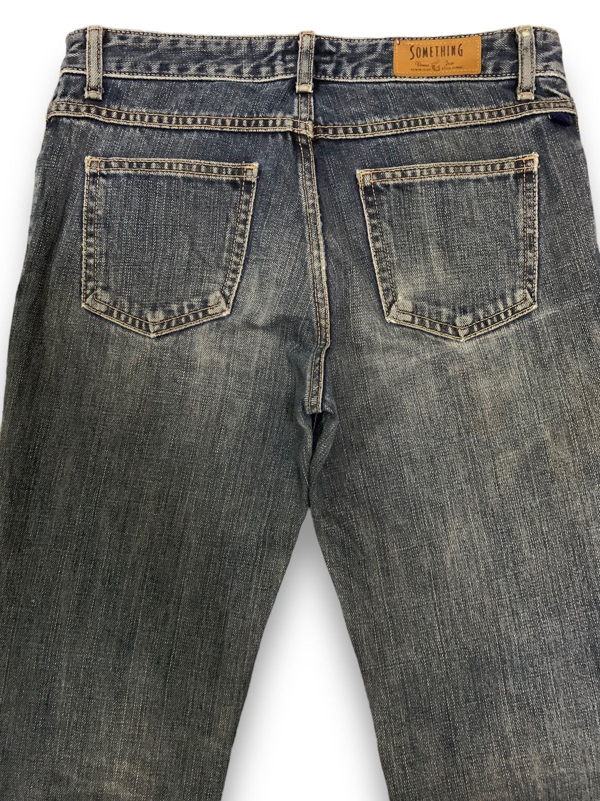 Edwin Vintage Edwin x Something Pour Femme Distressed Flared Jeans Size 28" / US 6 / IT 42 - 13 Thumbnail