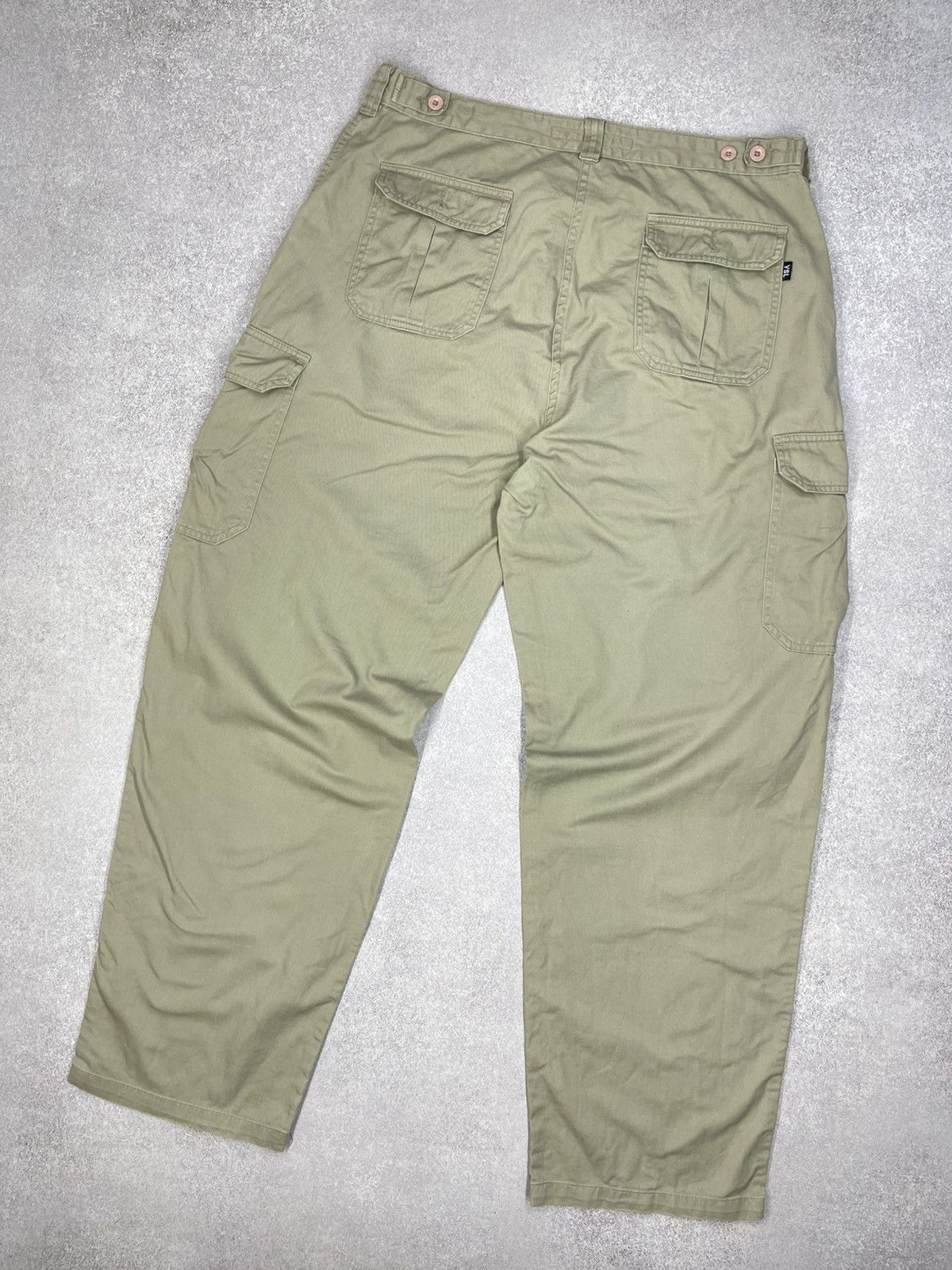 Vintage × Yves Saint Laurent Vintage Yves Saint Laurent Paris Cargo Pants Beige Designer Size US 36 / EU 52 - 1 Thumbnail