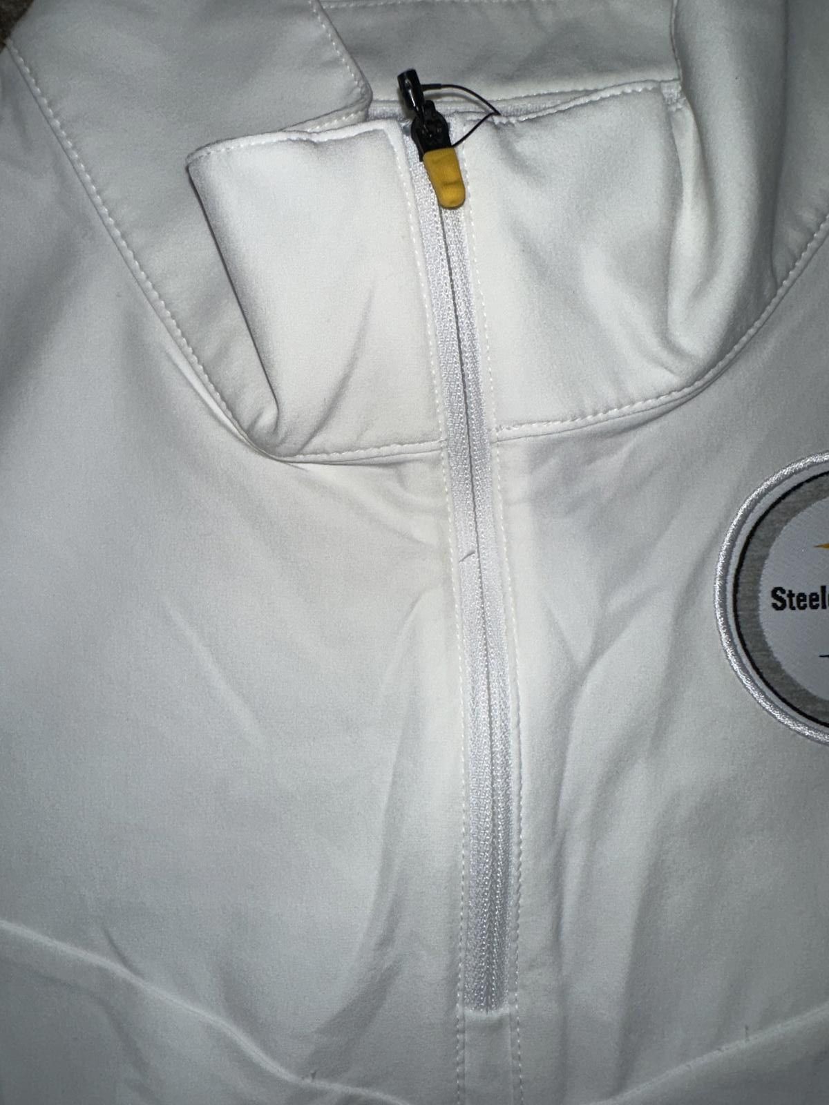 Nike Nike Men's Pittsburgh Steelers Wht Sideline Coaches Chevron Lockup Pullover Top Size US L / EU 52-54 / 3 - 5 Thumbnail