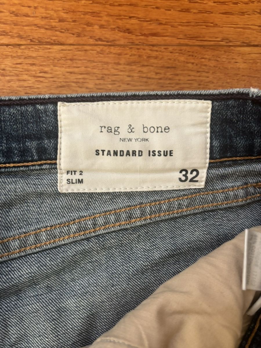 Rag & Bone Rag & Bone Navy Blue Fit 2 Denim Jeans Size US 32 / EU 48 - 3 Thumbnail