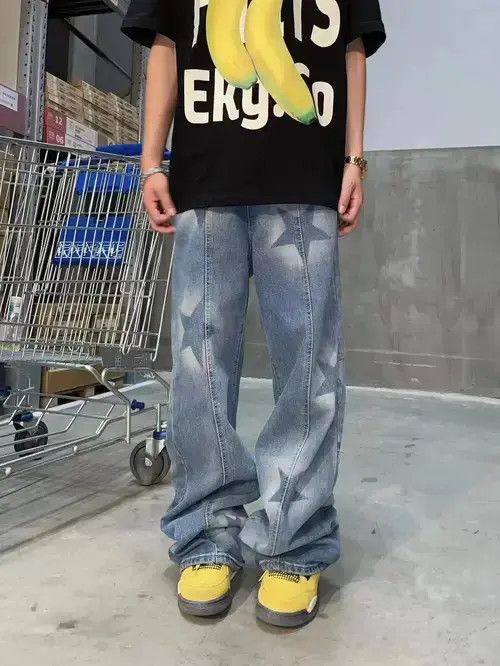 Designer × Japanese Brand × Vintage y2k distressed baggy pattern pants Size US 32 / EU 48 - 1 Thumbnail