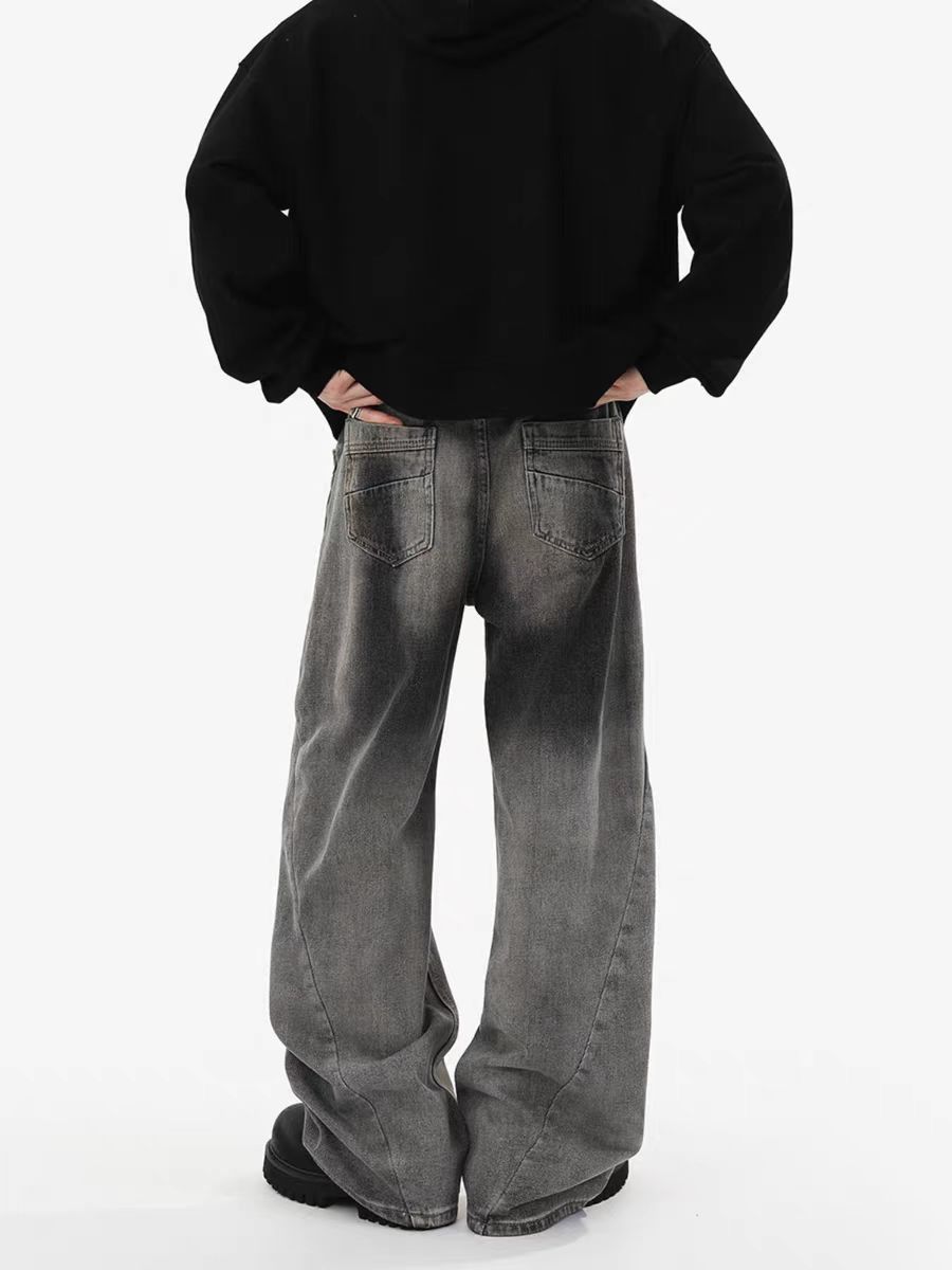 Japanese Brand × Jean Retro wash loose casual jeans Size US 34 / EU 50 - 3 Thumbnail