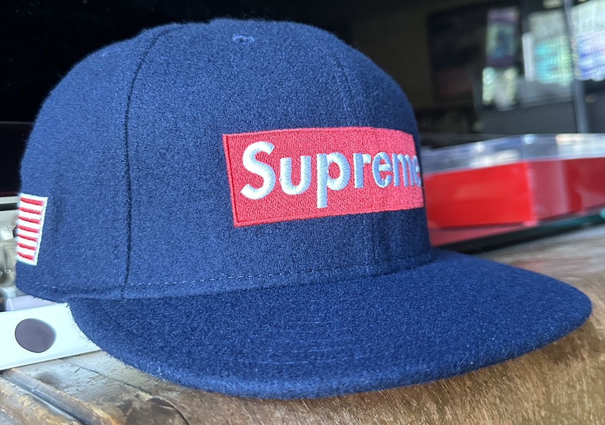 帽子 Supreme 10AW Woolrich Box Logo New Era Supreme Woolrich Box Logo New Era Cap