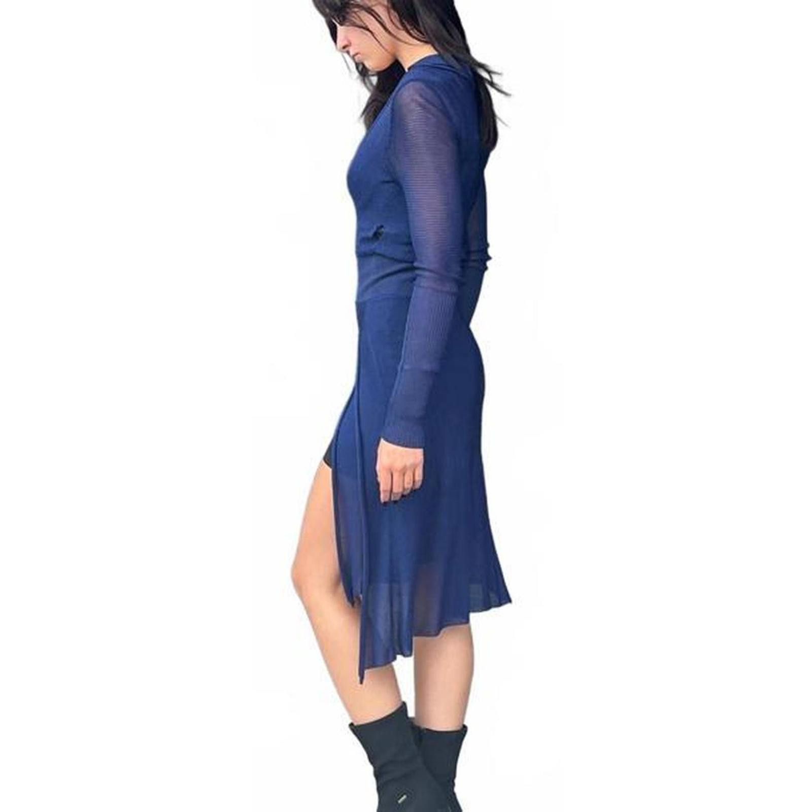 Jacquemus Jacquemus XS Loose Knit Collared Deep V-Neck Dress Size XS / US 0-2 / IT 36-38 - 5 Thumbnail