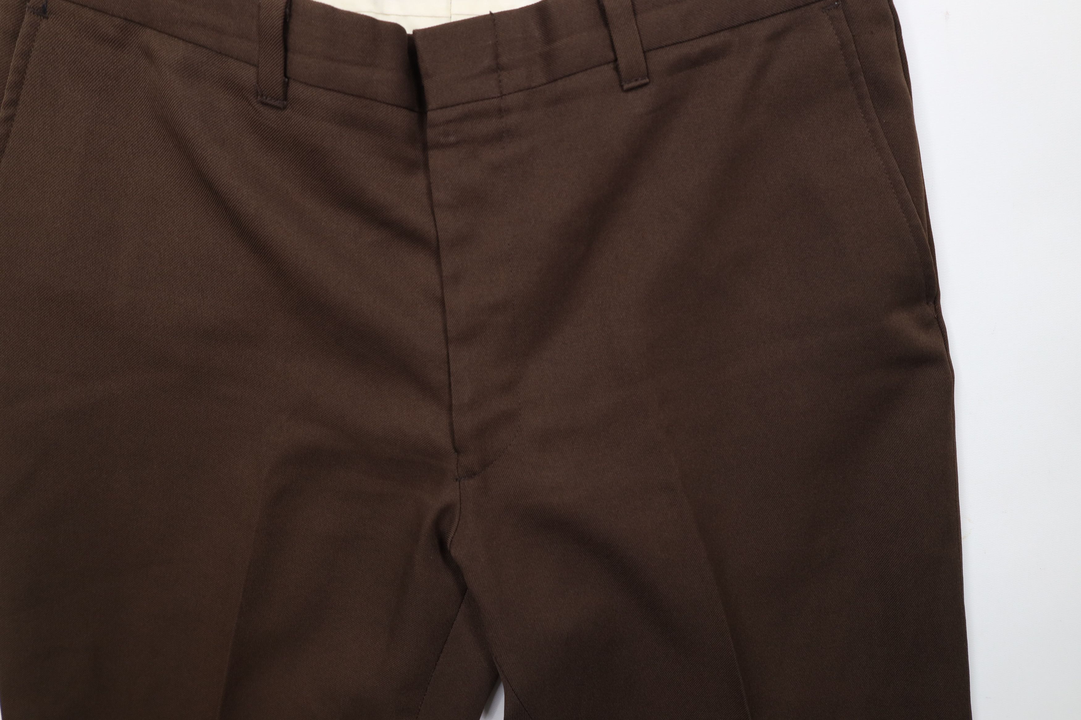 Vintage Vintage 70s Streetwear Flared Wide Leg Chino Pants Brown Size US 32 / EU 48 - 5 Thumbnail