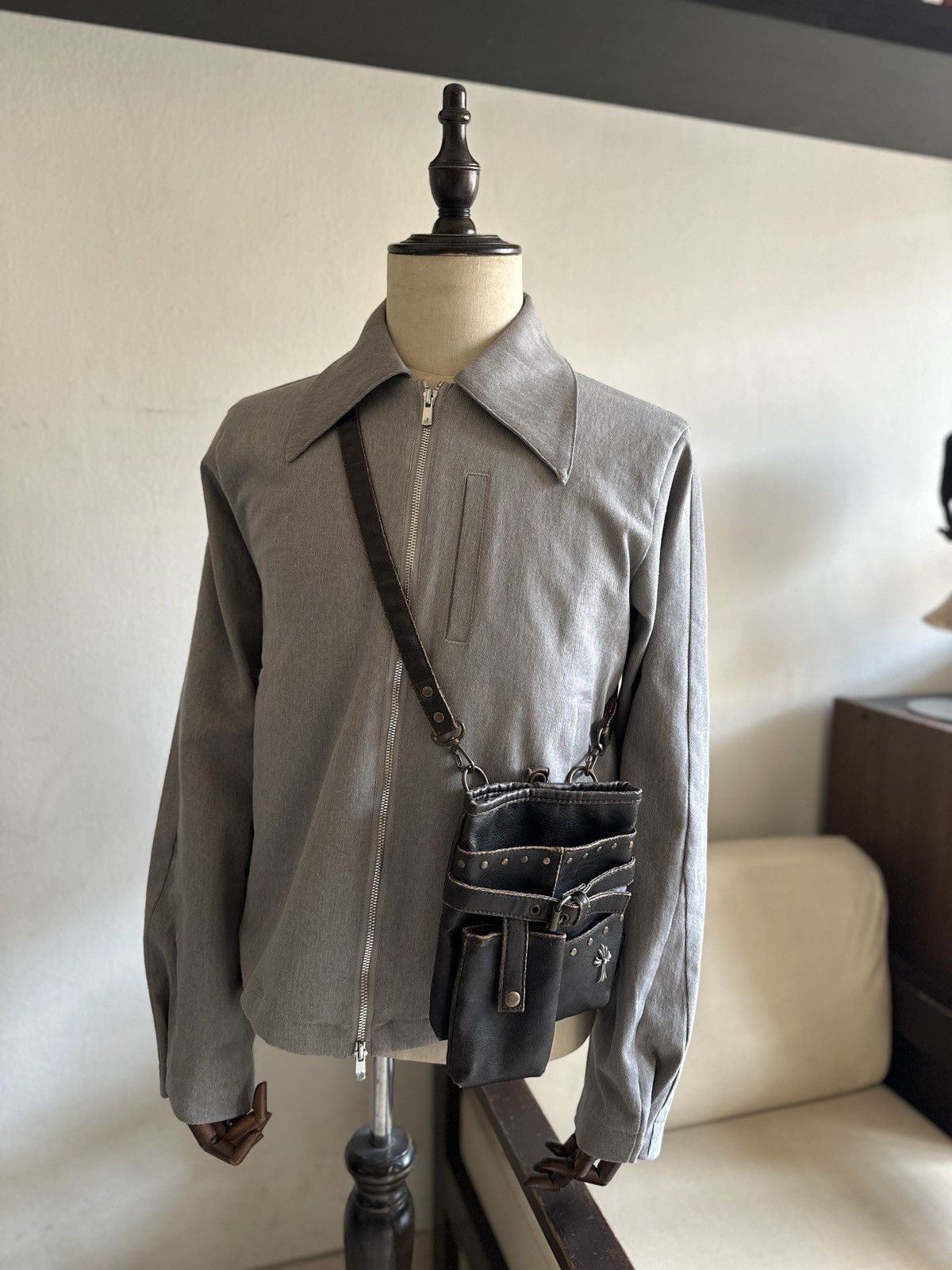 Japanese Brand 2000s Fabric Connection Cross logo Leather Sling Bag Size ONE SIZE - 2 Thumbnail