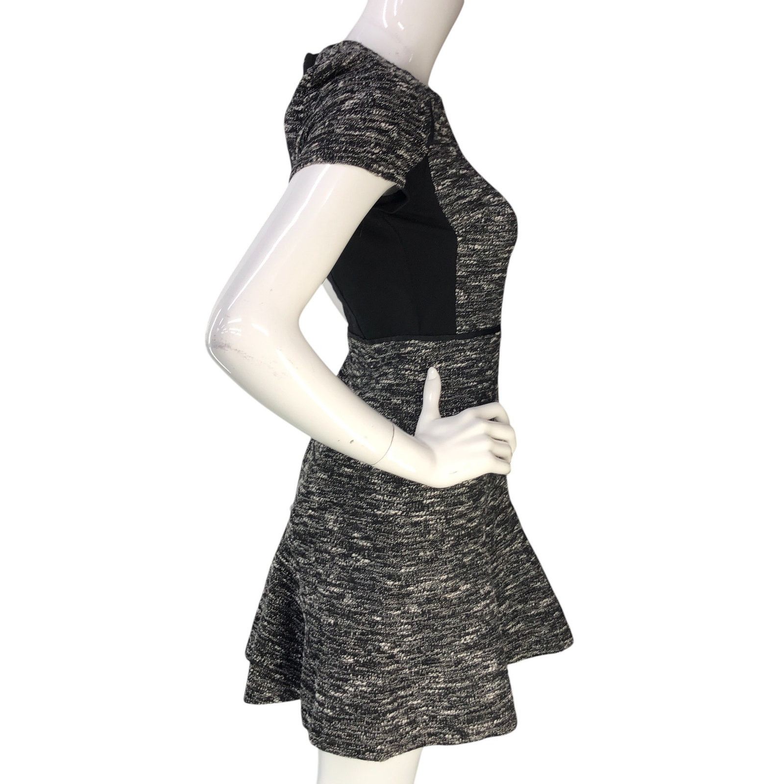 J.Crew J Crew Size 2 Dress Fit Flare Tweed Space Dye Stretch Lined Size XS / US 0-2 / IT 36-38 - 9 Thumbnail