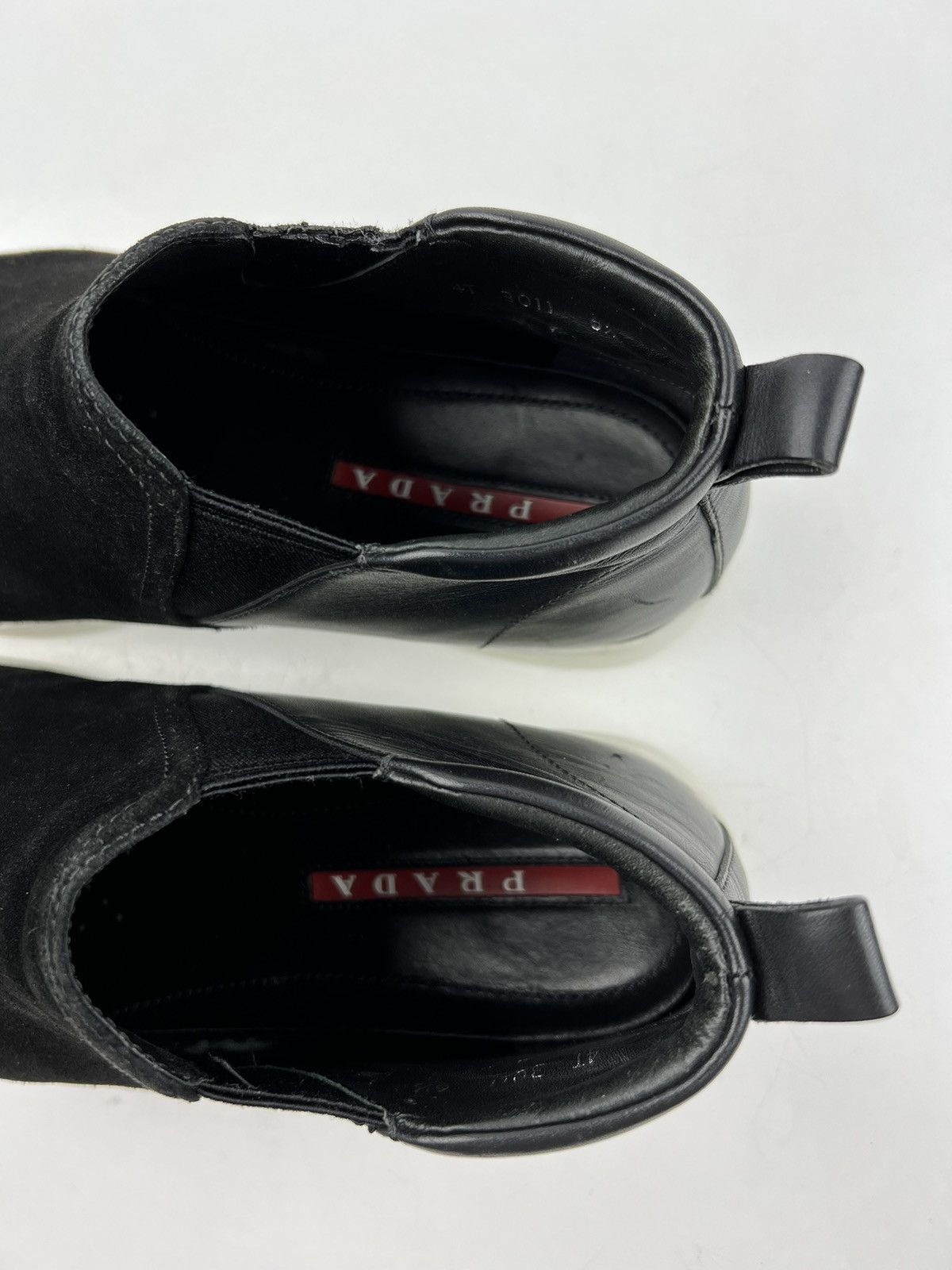 Prada PRADA Boots Suede/Leather Chelsea Ankle Shoes Black Men’s Size US 7.5 / EU 40-41 - 17 Thumbnail