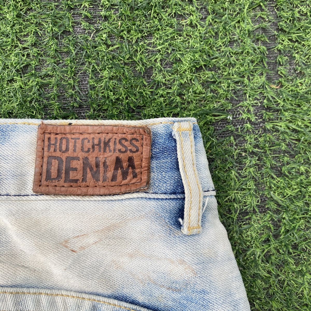 If Six Was Nine × Japanese Brand HOTCHKISS DENIM FLARED DISTRESSED JEANS Size US 28 / EU 44 - 13 Thumbnail