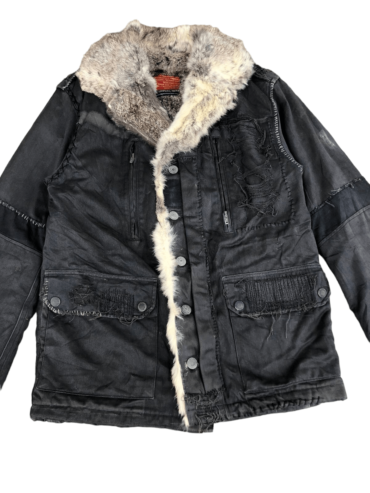 Vintage RARE Japan overdesign creation faux fur jacket Size US M / EU 48-50 / 2 - 6 Thumbnail